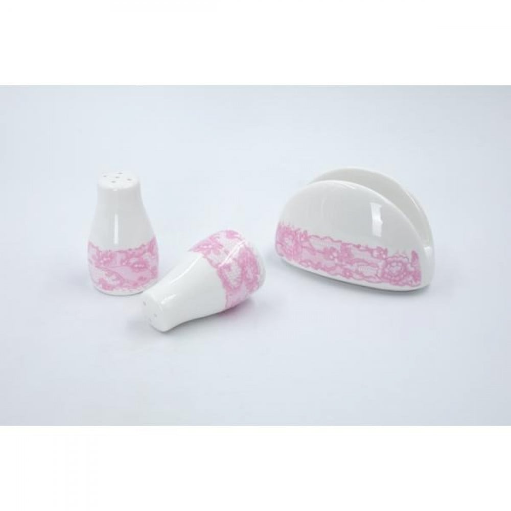 طقم سفرة بورسلان دانتيل107 قطعة