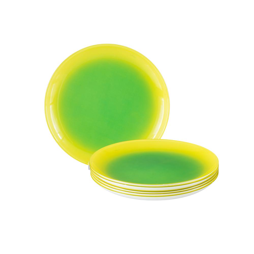 طقم صحون تقديم الحلا والفطور والفواكه اركوبال مدور 6 قطعة مقاس  19 سم