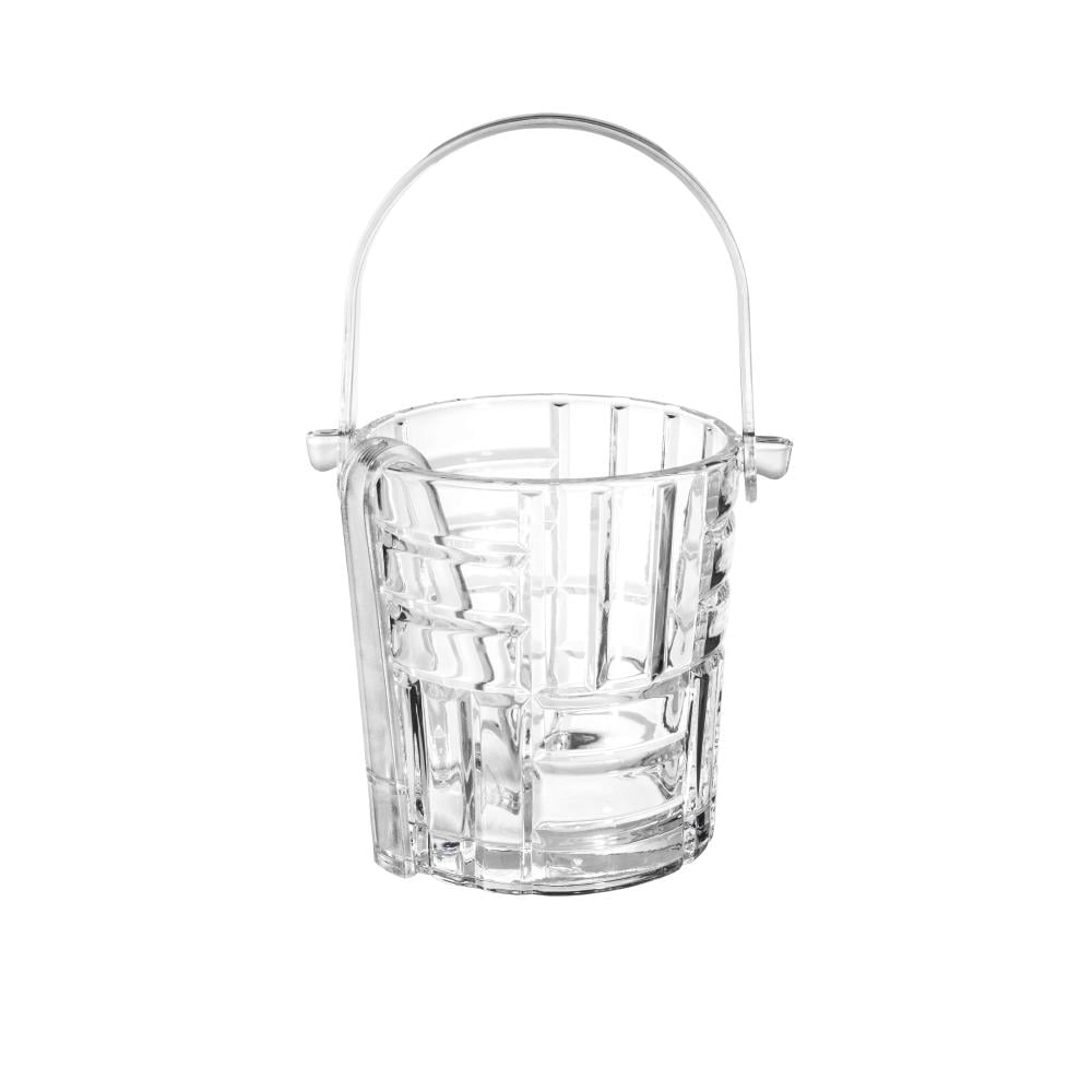سطل ثلج زجاج محجر مع ملقط اكرليك