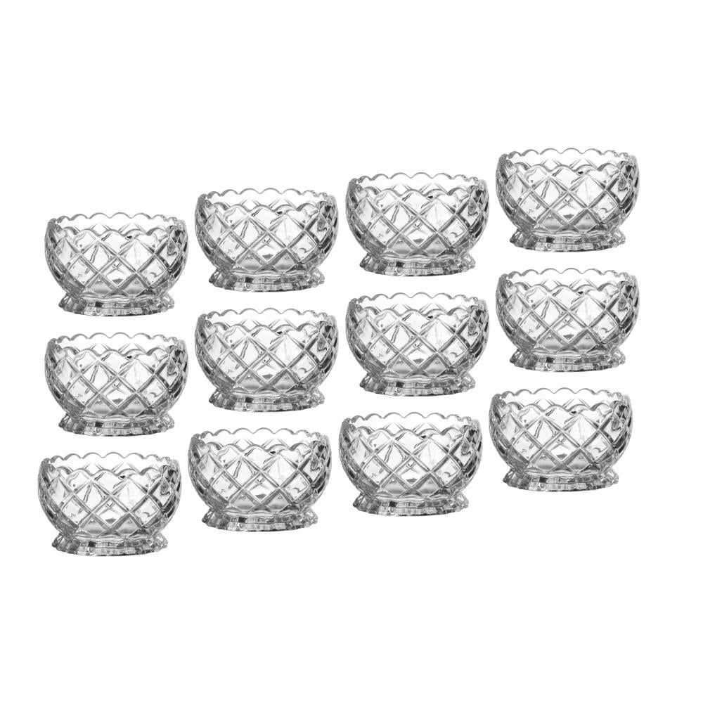 طقم زبادي حلا ومكسرات 12 قطعة مربعات 147 مل