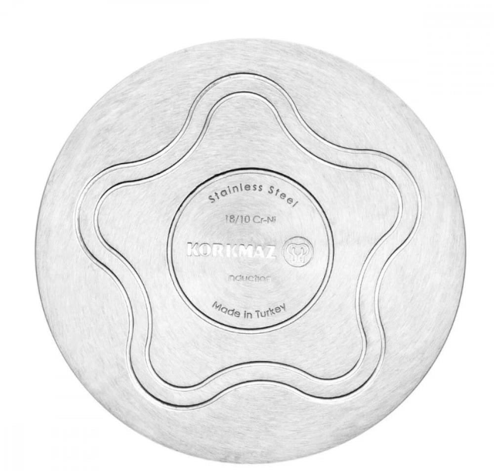 كوركماز طقم قدور استيل 18/10 تركي 11 قطعة استرا 2