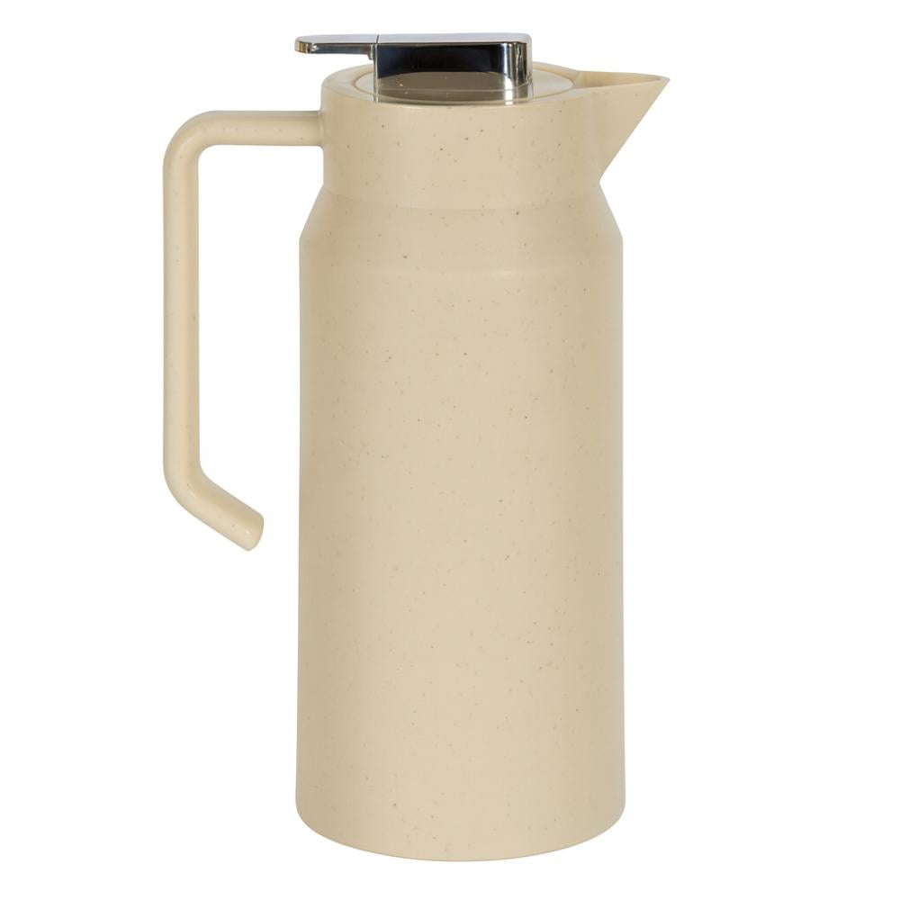 ترمس شاي وقهوة من شركة هوست 1 لتر بيج منقط وفضي داخل زجاج