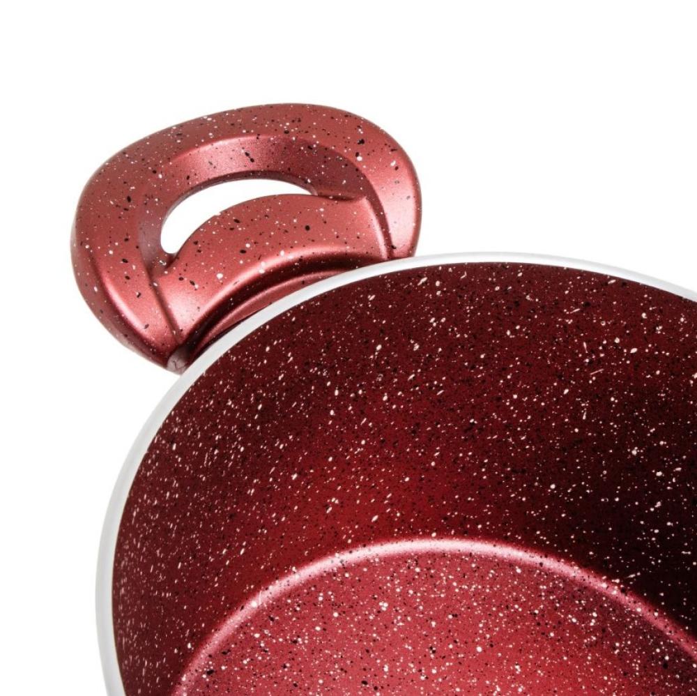 طقم قدور جرانيت تركي 10 قطعة لون عودي