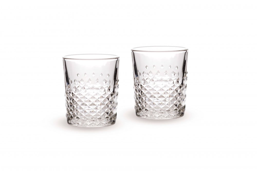 طقم كاسات زجاج 4 قطعة  350 مل