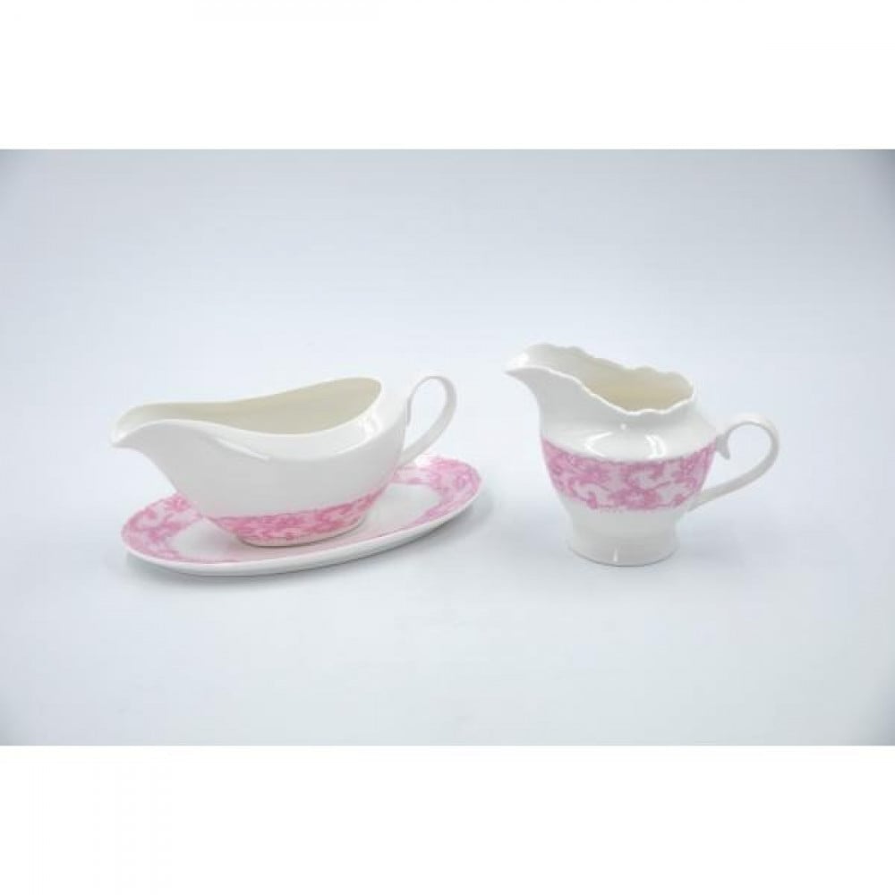 طقم سفرة بورسلان دانتيل107 قطعة