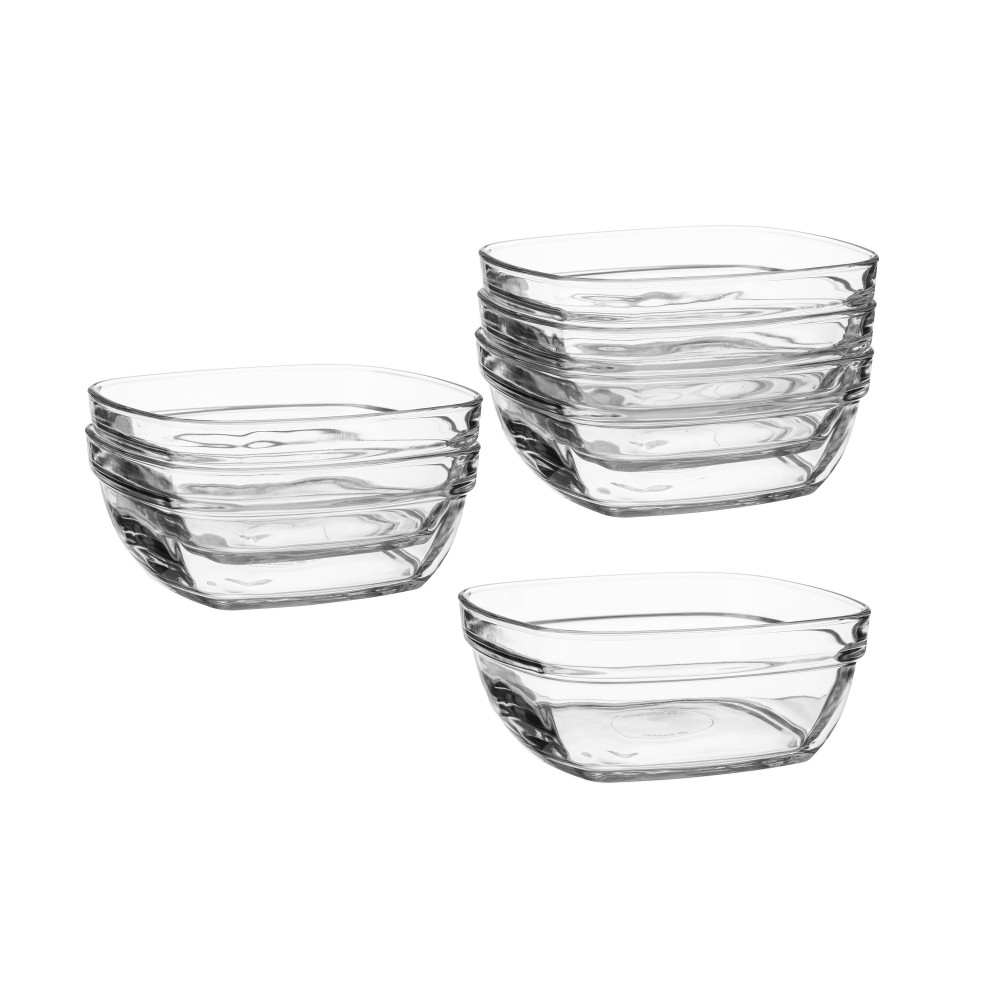 طقم زبادي حلا  Duralex زجاج 6 قطعة فرنسي