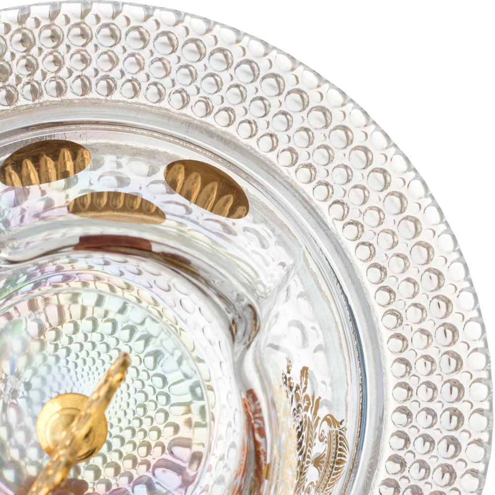 تمرية زجاج مزخرف تركي ذهبي