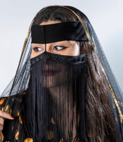 برقع هدب +كريستال