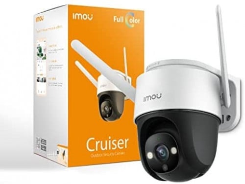 IMOU CRUISER 4MP 1440P واي فاي سمارت الرئيسية كاميرا مراقبة في الهواء الطلق رؤية ليلية 360 درجة IP66 حماية من الغبار والماء، كشاف مدمج وصفارة إنذار، تحدث في اتجاهين