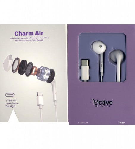 سماعة سلكية مدخل تايب سي متوافقة مع الايباد من Active