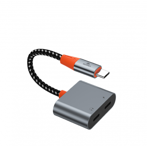 موج ماكس مخرج سماعة وشاحن تاب سي