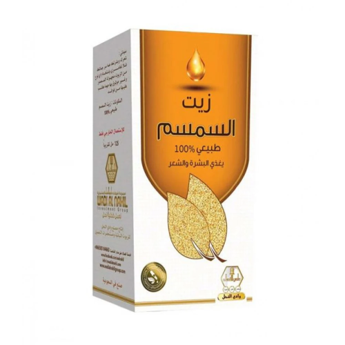 وادي النحل زيت السمسم لتغذية البشرة والشعر 125مل