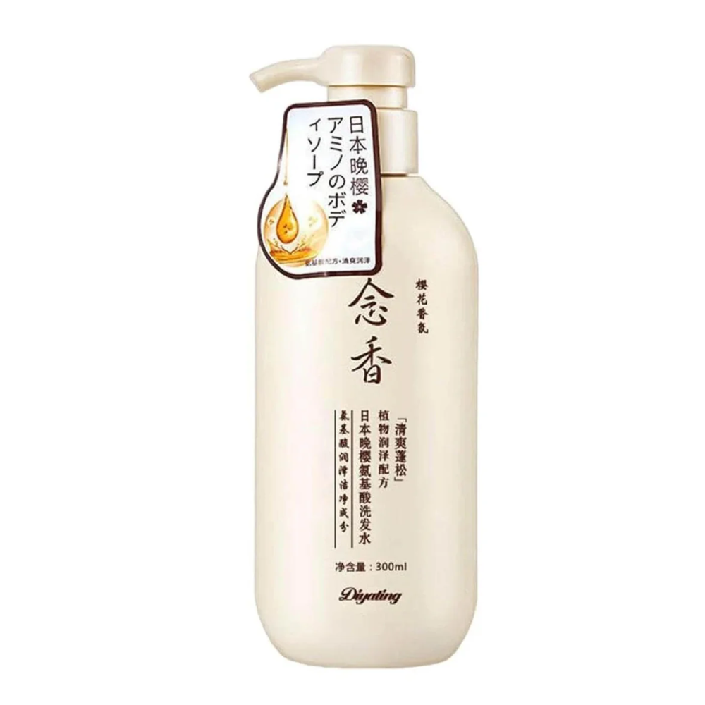 ساكورا الياباني شامبو لنمو الشعر ومنع التساقط والقشرة - 300 مل