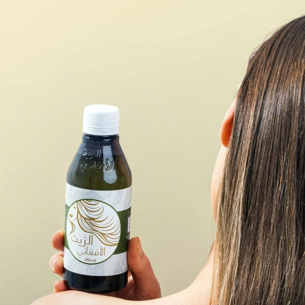 زيت الشعر الافغاني الاصلي للتكثيف وتطويل ومنع تساقط الشعر - 250 مل
