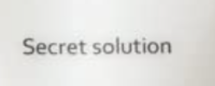 secret solution