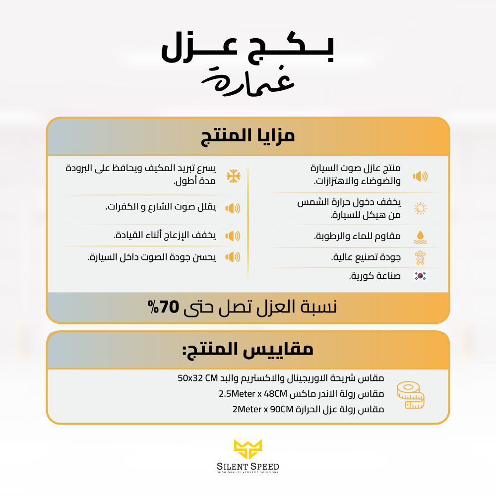 أفضل سيارة عزل الصوت | كيف تجعل سيارتك هادئة باستخدام حلول سايلنت سبيد