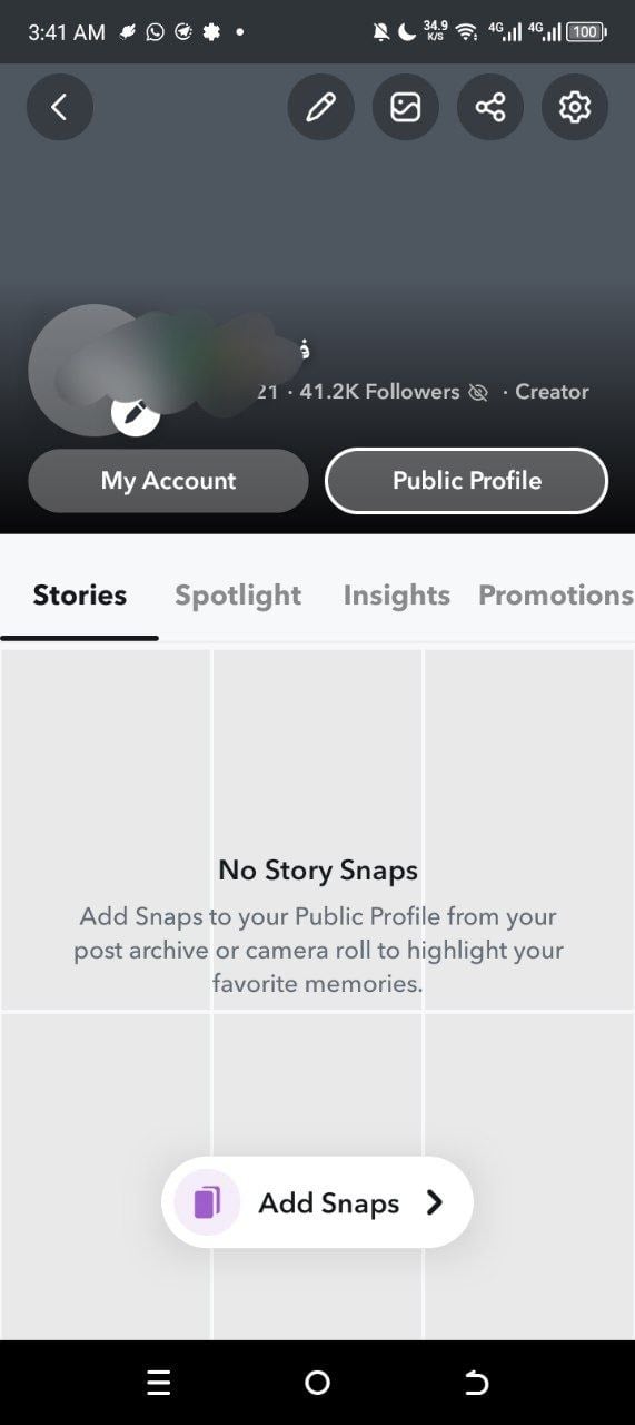 حساب سناب شات 41K متابعين عرب وحقيقين ملف صانع محتوى