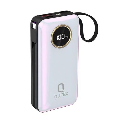 شاحن متنقل PD بسعة 10,000mAh مع كيبل تايب سي + آيف...