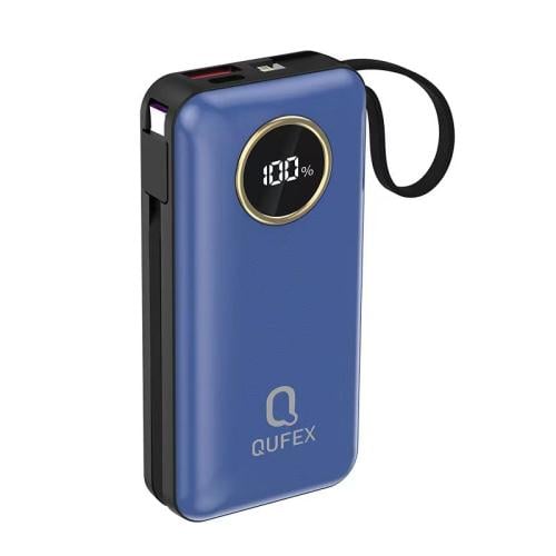 شاحن متنقل PD بسعة 10,000mAh مع كيبل تايب سي + آيف...