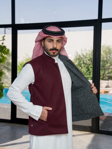 سديري صوف فاخر وجهين