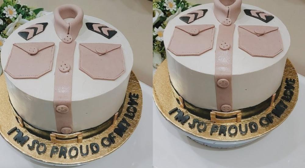 Military promotion cakes