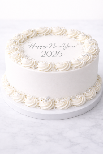 كيك السنة الجديدة happy new year cake