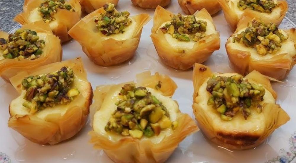 Cheese baklava with a delicious taste