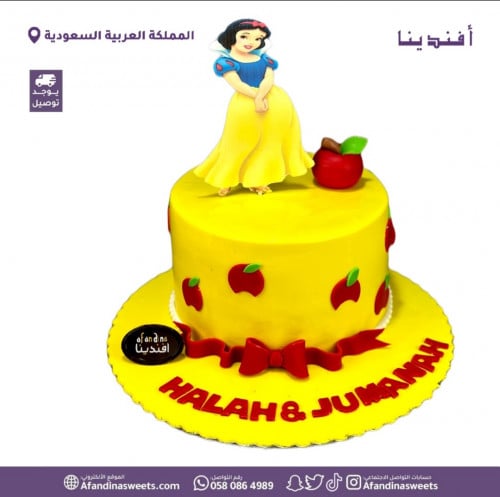 كيكة سنو وايت Snowhite cake