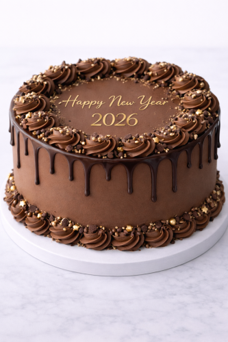 happy new year 2026 cake