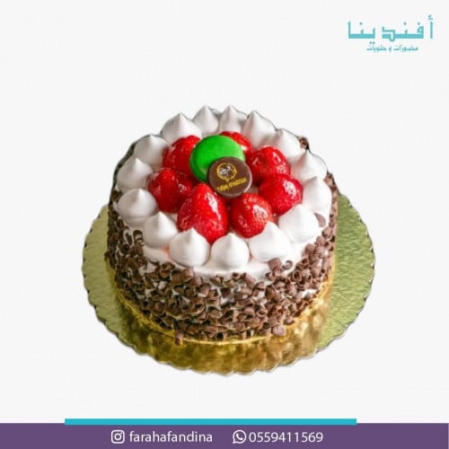كيك شوكولا فواكه Choclate Cake with fruits