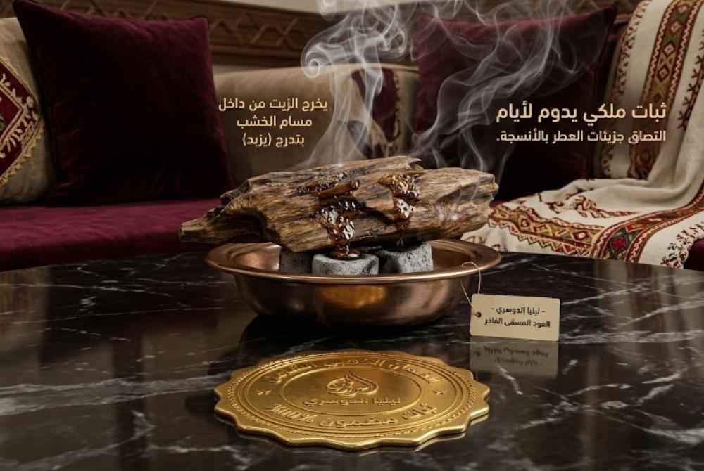 لماذا يفضل الخليجيون العود المسقى الدوسري؟ سر الرائحة الملكية التي لا تزول