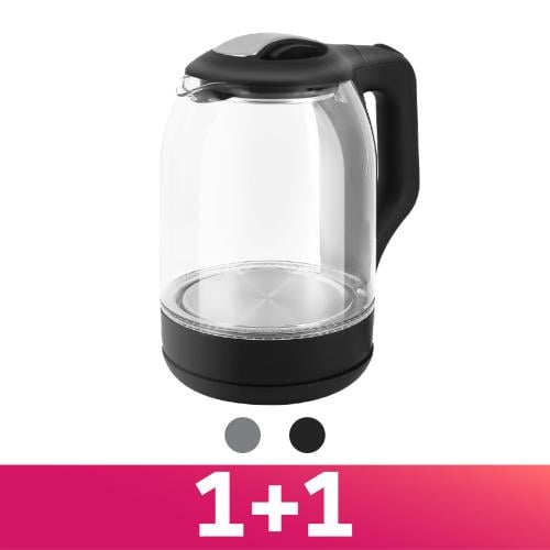 غلاية ماء زجاجية 1+1
