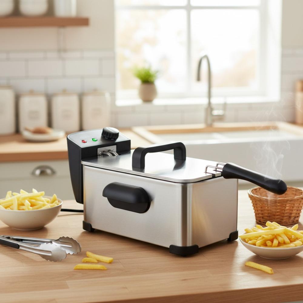 قلاية الزيت الكهربائية 3 لتر من بروف بتصميم أنيق وتحكم دقيق في درجة ال