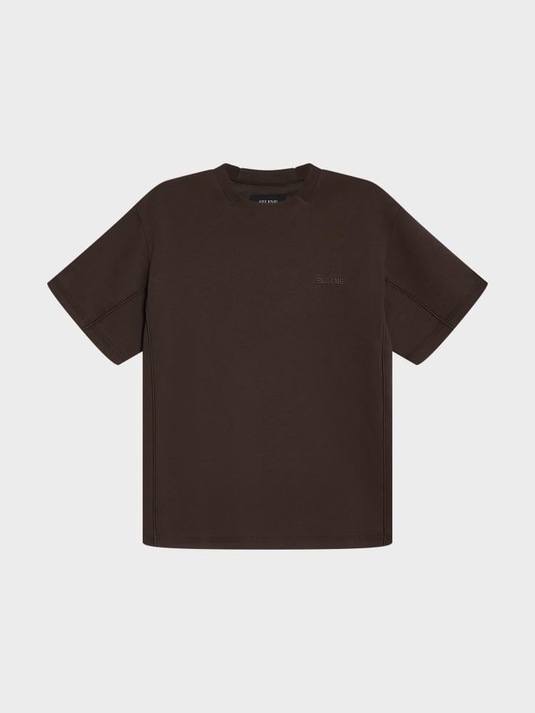 تيشيرت Boxy Fit بني