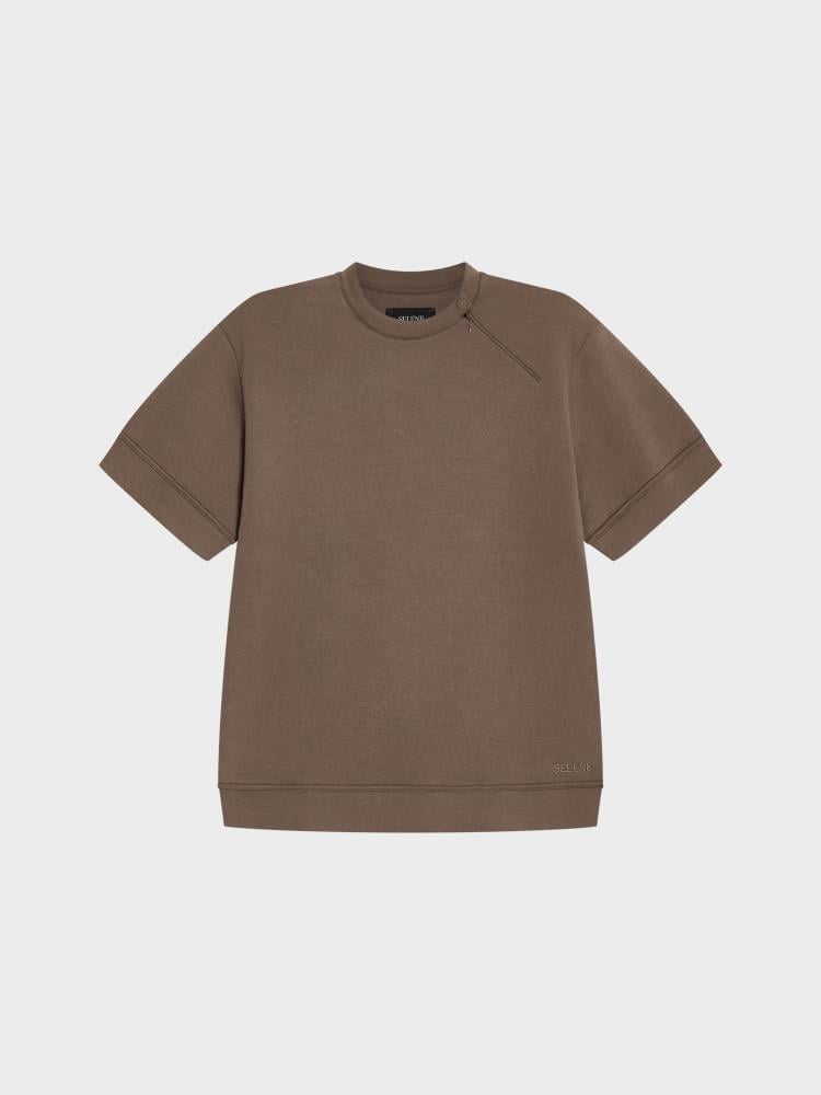 تيشيرت Relaxed Fit بني