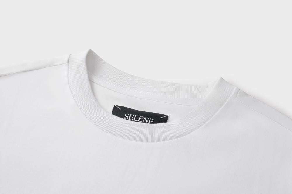 مقاسات تيشيرت Boxy Fit أبيض