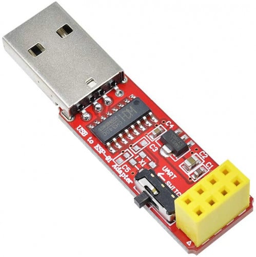 وصلة برمجة ESP-01 بمفتاح تبديل