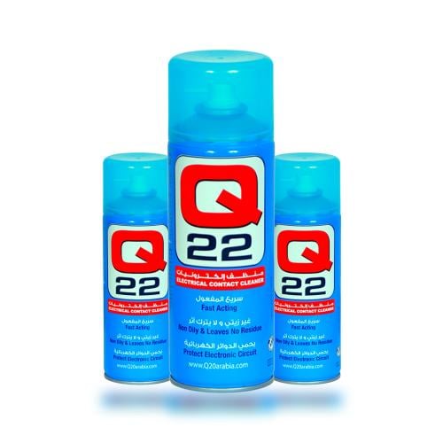 3 حبات كيو 22 منظف إلكترونيات جاف - 400 مل-Q22