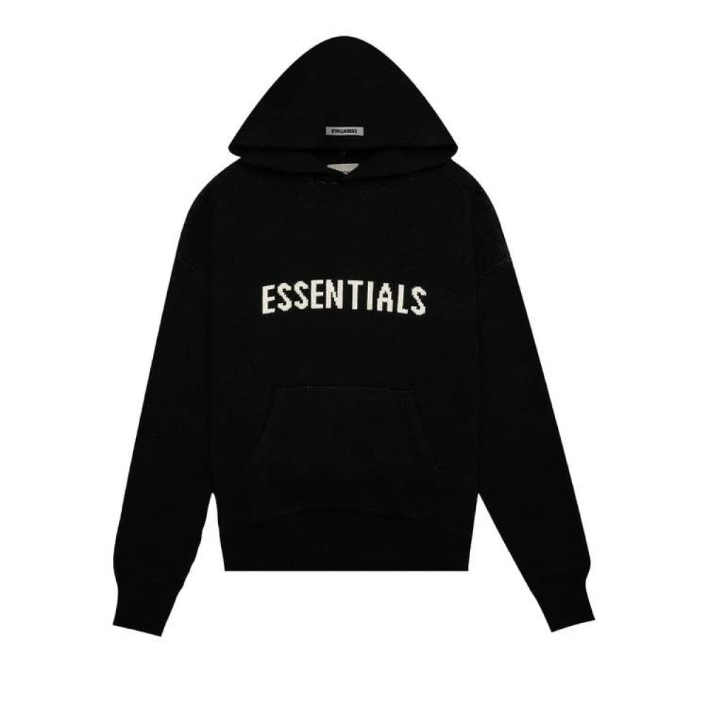 fear of god essential knit hoodie