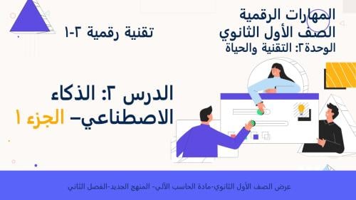 الدرس2:الذكاء الاصطناعي-الجزء1