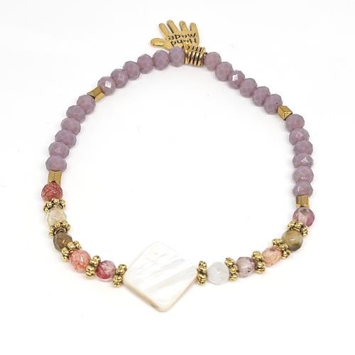 اسورة مرجانة-بنفسجي من الاحجار الطبيعية