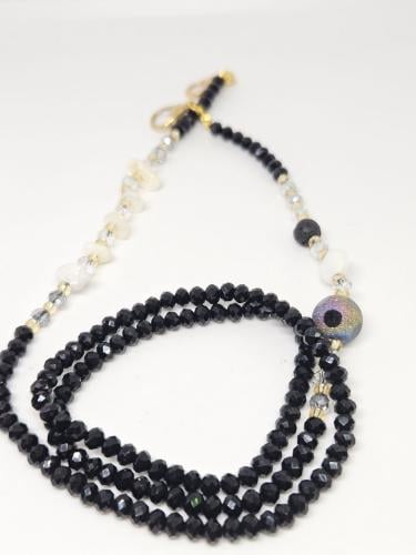 تعليقة نظارة أنيقة - أسود