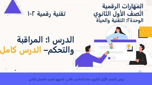 الدرس1:المراقبة والتحكم-كامل