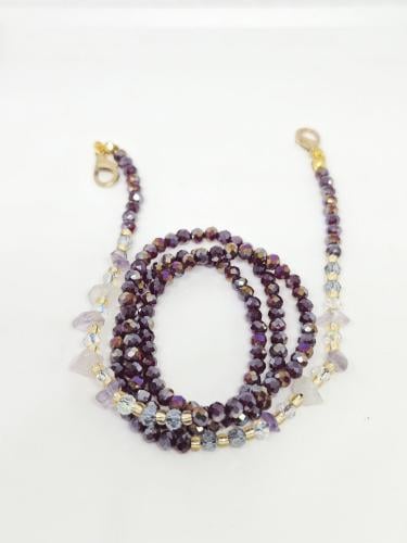 تعليقة نظارة أنيقة - بنفسجي لامع