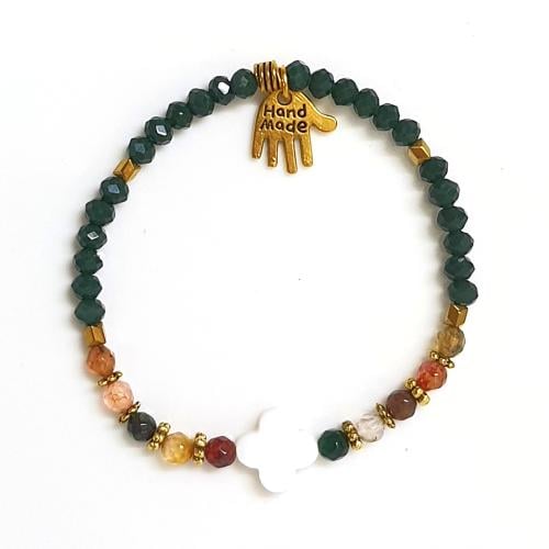 اسورة مرجانة-اخضر غامق من الاحجار الطبيعية