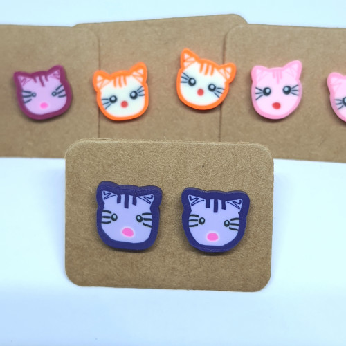 اقراط قطة لطيفة