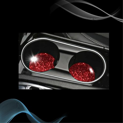 ديكور للاكواب فصوص حمراء