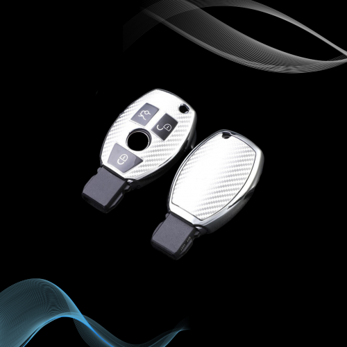 غلاف مفتاح مرسيدس فضي