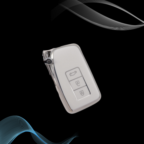 غلاف مفتاح لكزس ابيض