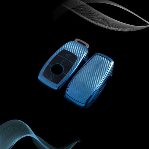 غلاف مفتاح مرسيدس أزرق